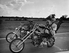 Easy Rider Dennis Hopper Peter Fonda and Jack Nicholson Watercolor Art Print