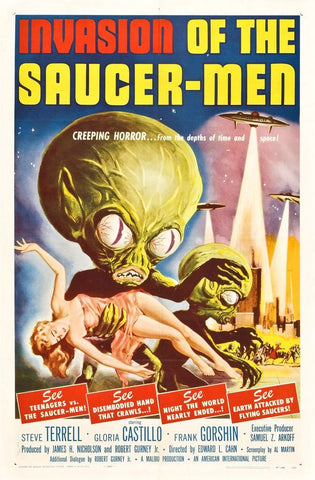 Invasion of Saucer Men Collectible Mini Poster