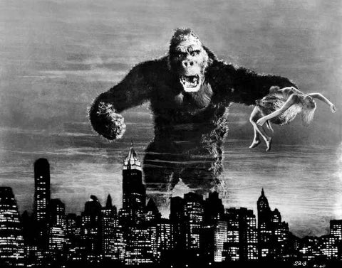 King Kong & Fay Wray Reproduction Art Print