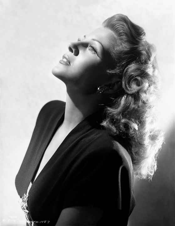 Rita Hayworth in Profile Reproduction Art Print